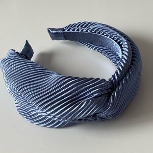 NEW Anthropologie headband (blue silk)